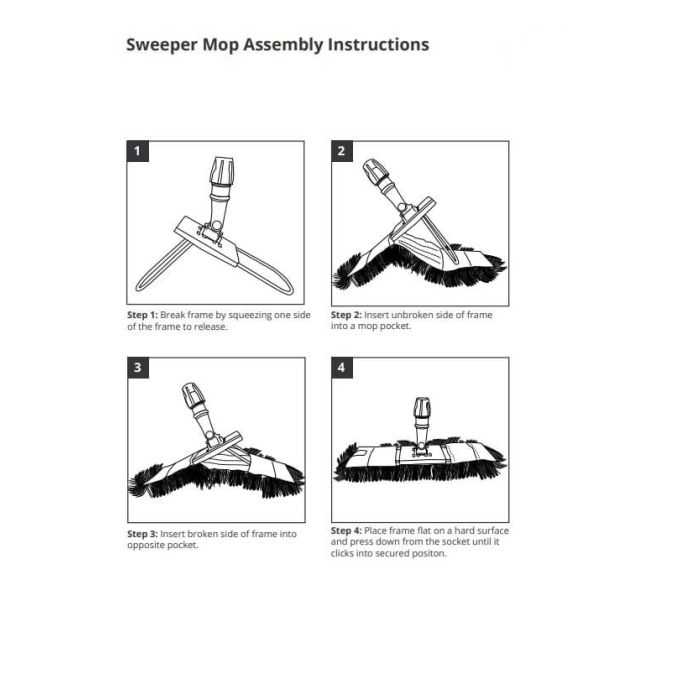 Sweeper Complete 24"/60cm Blue - Dust Beater | HE131-B