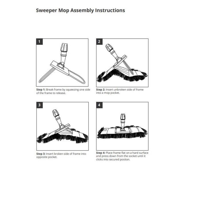 Sweeper Replacement Head 24"/60cm Blue - Dust Beater | HE136-B