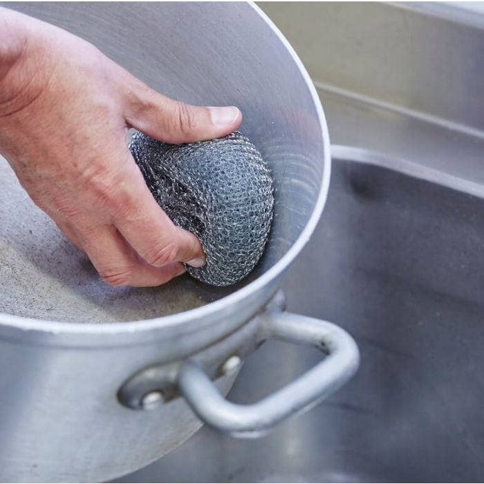 Galvanised Steel Scourer 40g - HL075 | Heavy-Duty Cleaning Pad