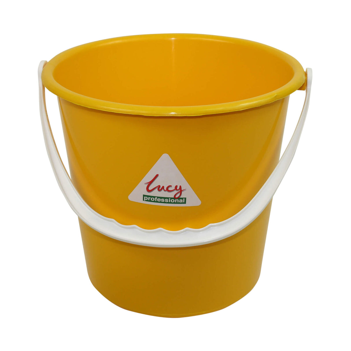 Round Bucket 8L Yellow | CL061-Y L1414294 | Durable Plastic Cleaning Bucket