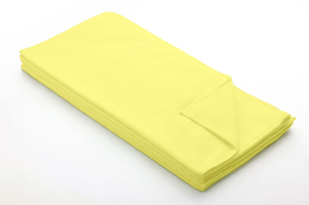 Jangro Microfibre Cloth Yellow 40x40cm - CG106-Y | 230GSM Eco Cleaning Cloth