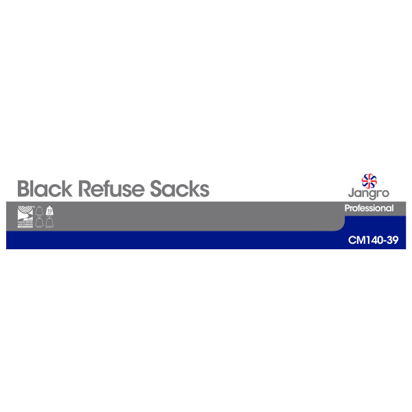 Refuse Black Sacks 18"x 29"x38" x 200 CM140-39 SAC/J - YJANRSA4A220