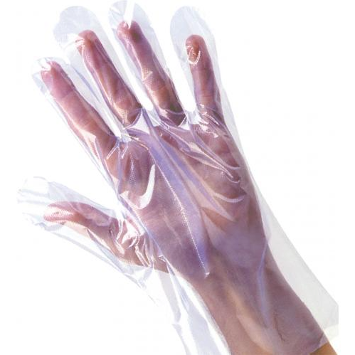 Clear Polythene Gloves Large 100 Pack – disposable food and hygiene gloves.