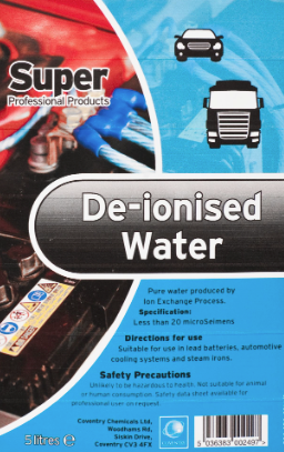 Mirius Super Professional Car Care De-ionised Water BG115-5