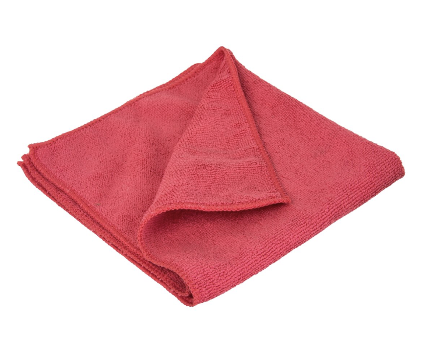 Single Premium Microfibre Red Cloth – 40x40cm | Reusable & Streak-Free Cleaning