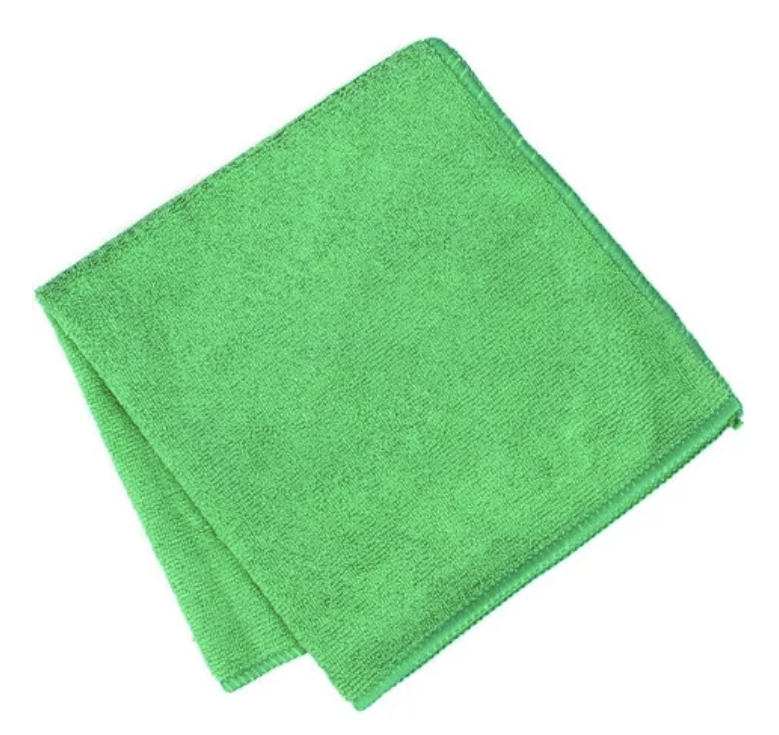 Single Premium Microfibre Green Cloth – 40x40cm | Reusable & Streak-Free Cleaning