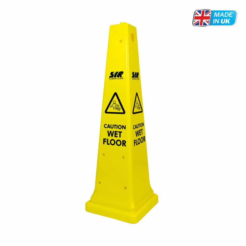 36" Caution Wet Floor Cone | HM028-36 | 992388 | High-Visibility Safety Sign