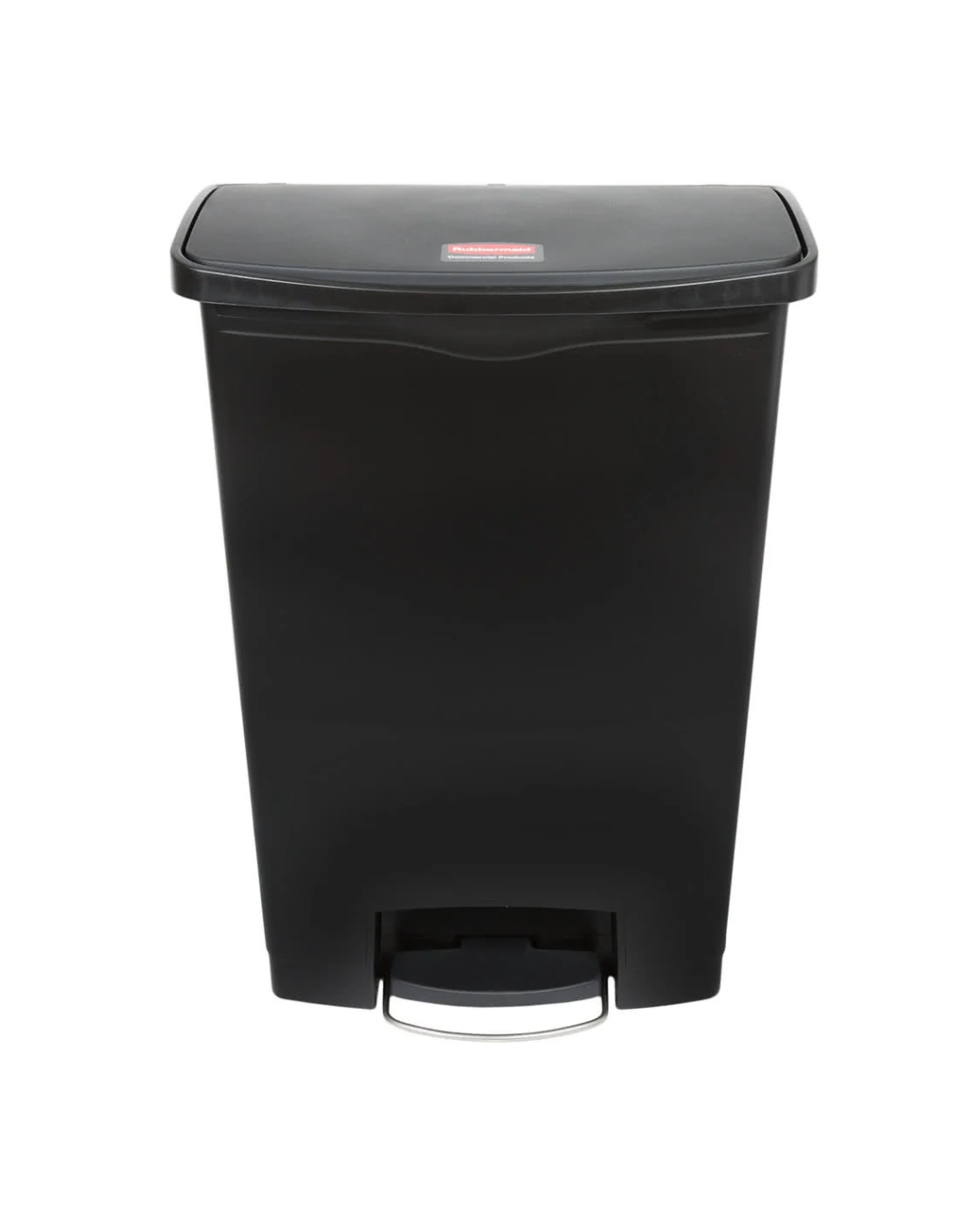 Slim Jim Step‑On Resin Front Pedal 90L Black - 1883615 | Hands‑Free Commercial Waste Bin