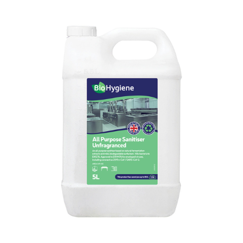 BioHygiene All Purpose Sanitiser Unfragranced 5L | Eco-Friendly Multi-Surface Cleaner