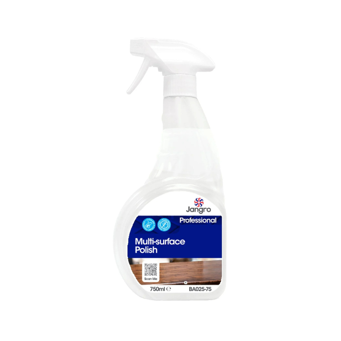 Jangro Multi Surface Polish 750ml (BA025-75) | Anti-Static Cleaner & Shine Spray