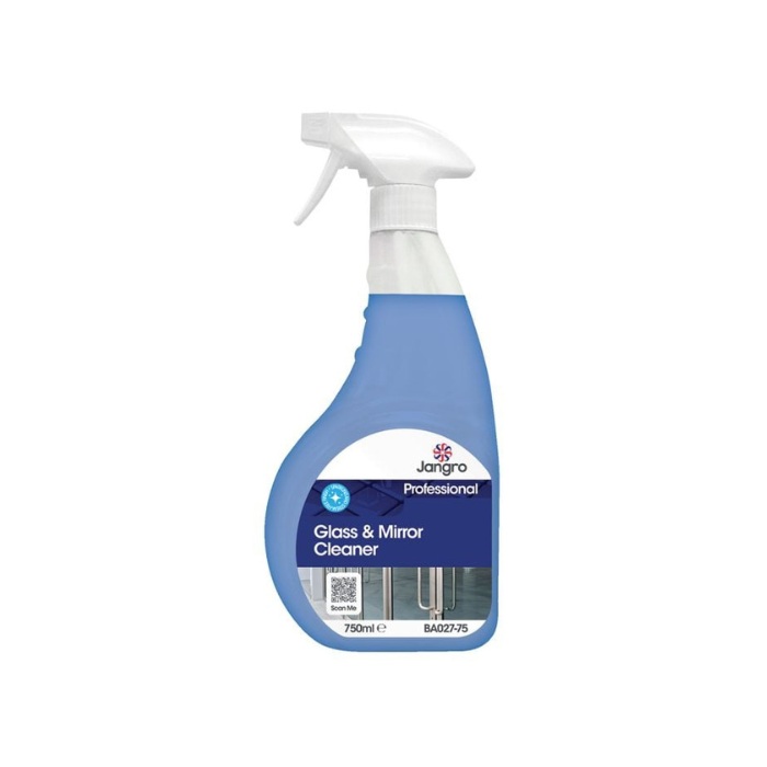 Jangro Glass & Mirror Cleaner 750ml - Streak-Free Shine | BA027-75