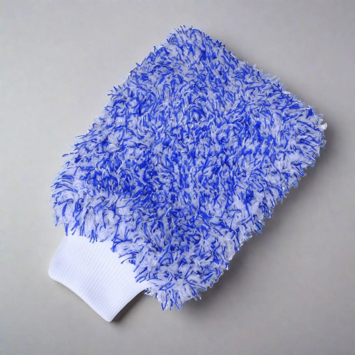 Microfibre Car Wash Mitt Blue/White 18x27cm – Soft, Scratch-Free Cleaning | 3506160