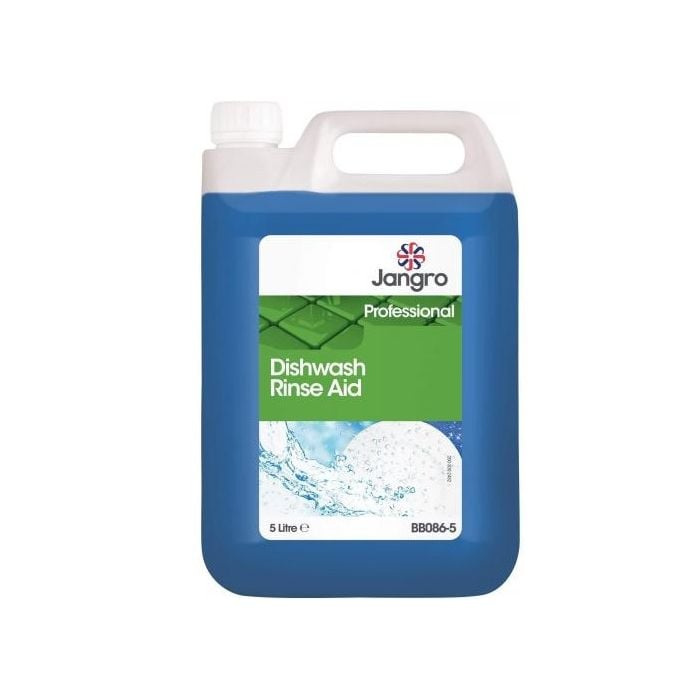 Jangro Professional Dishwash Rinse Aid 5L - BB086-5 | Streak-Free Shine & Fast Drying