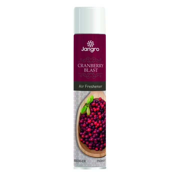 Jangro Blast Aerosol Fresh Cranberry 750ml - BG030-CR | Air Freshener Spray