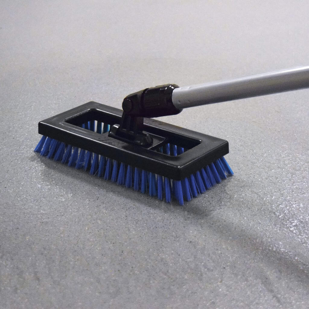 Swivel Deck Brush with Blue Bristles | Heavy‑Duty 920035