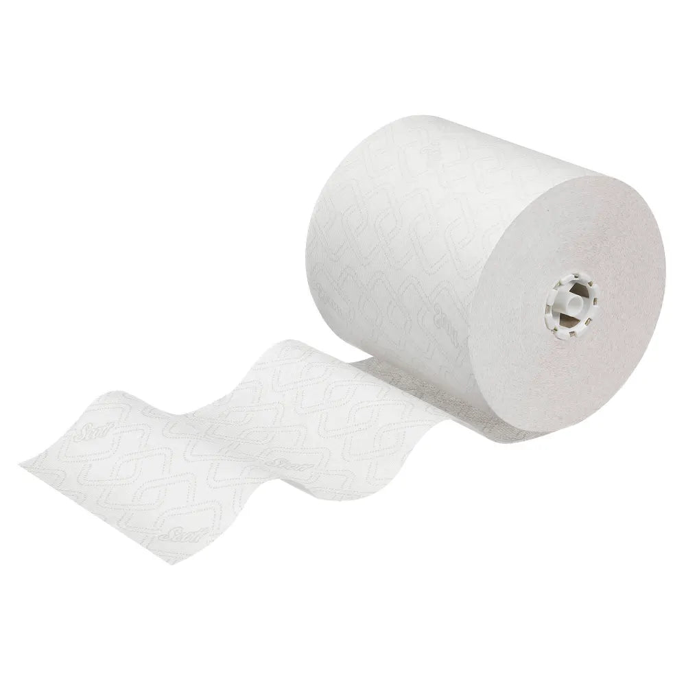 Scott Essential Hand Towel Roll 350m x6 White – high-capacity hand towel roll.