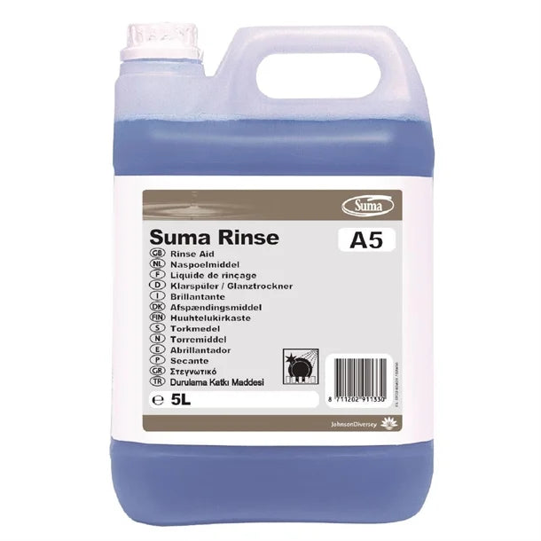 Suma Rinse A5 Rinse Aid 5L – Commercial Dishwasher Drying Agent