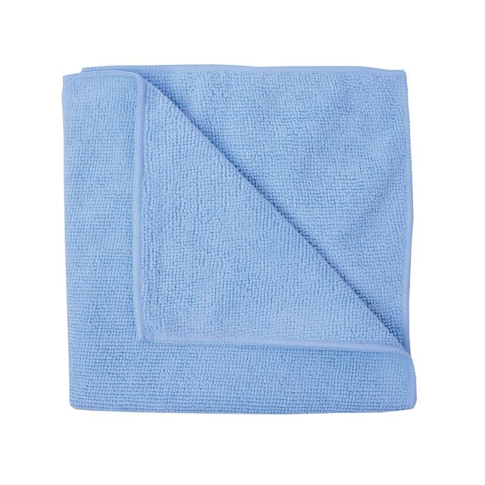 Micro Fibre Cloth Blue JangroCG106-B – soft, absorbent cleaning cloth folded neatly.