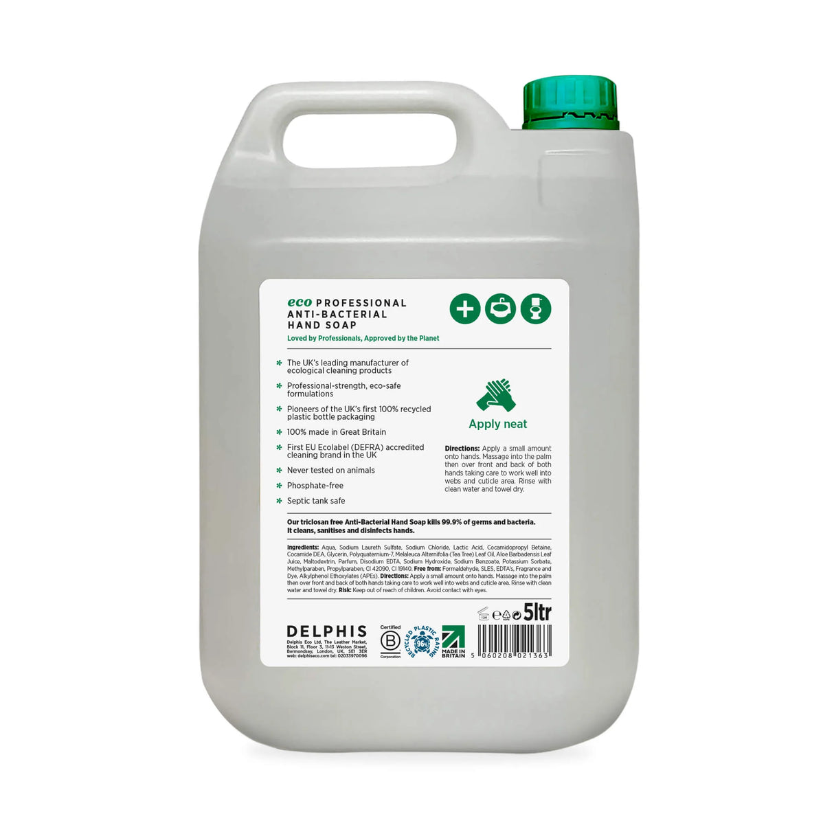 Delphis Eco Anti-Bacterial Hand Soap 5L