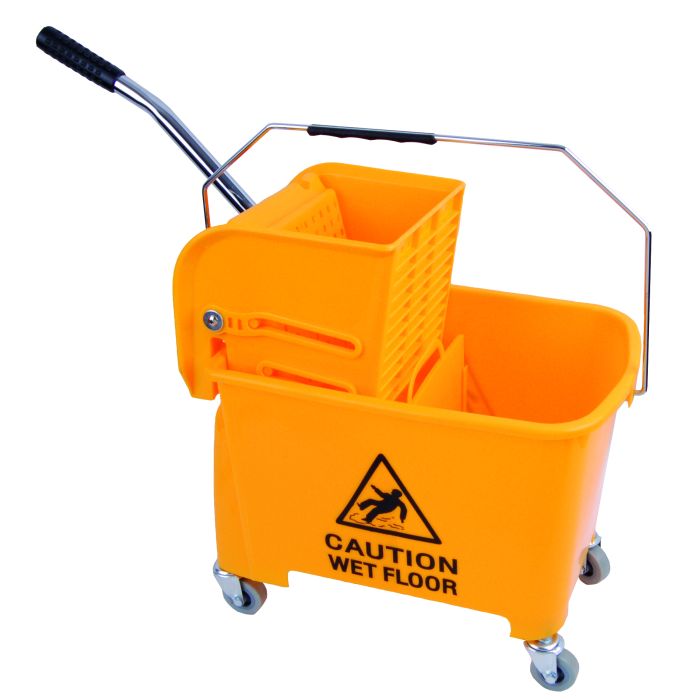 Speedy Flat Mop Bucket & Wringer Yellow HB040-Y 101248 Y | Durable Cleaning Solution