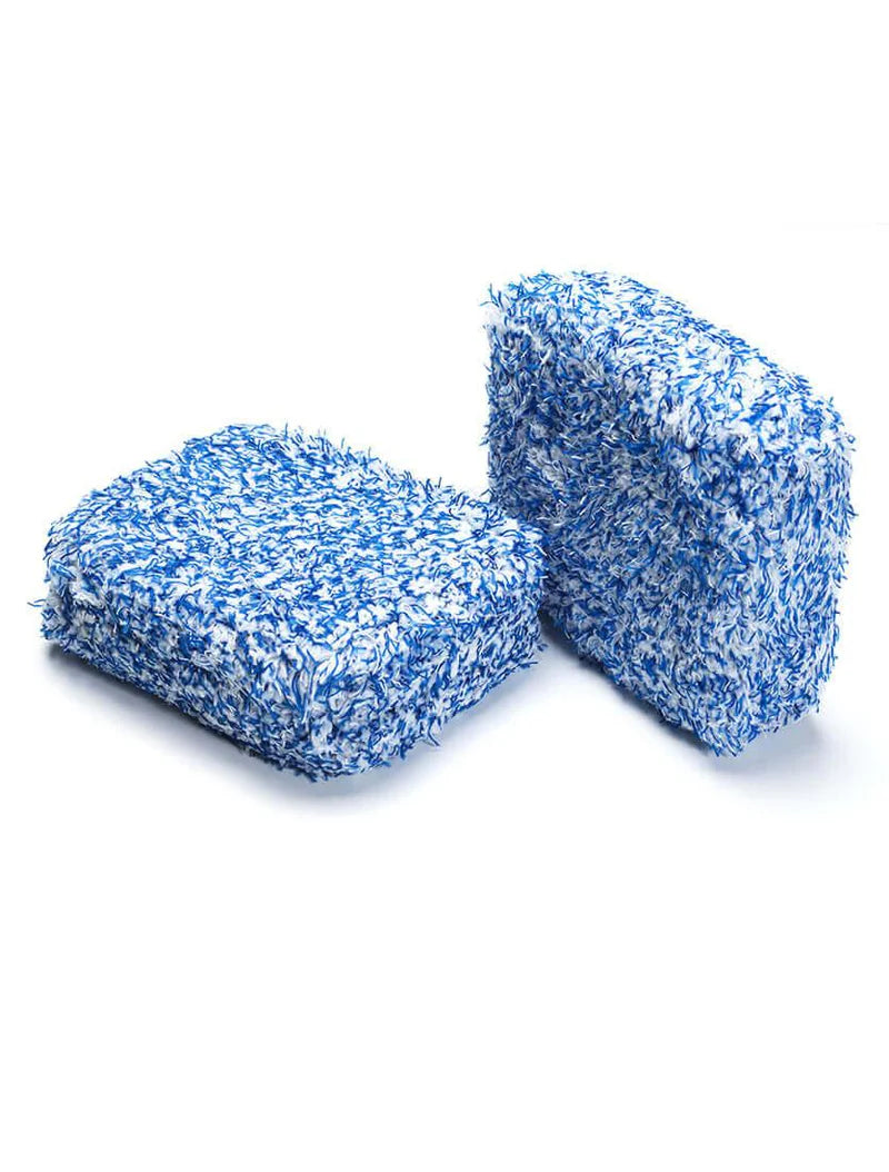 Microfibre Sponge Pad White/Blue - 2520060 | Soft & Durable Cleaning Accessory