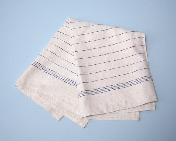 Blue Stripe Tea Towel | Yorkshire Cleaning Fabrics | 100% Cotton 50x70cm