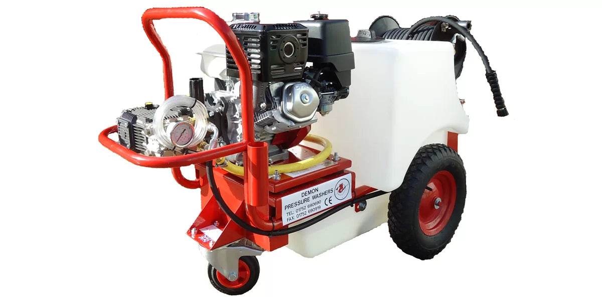 Demon Tornado P4 Honda Petrol 1125L Bowser Pressure washer