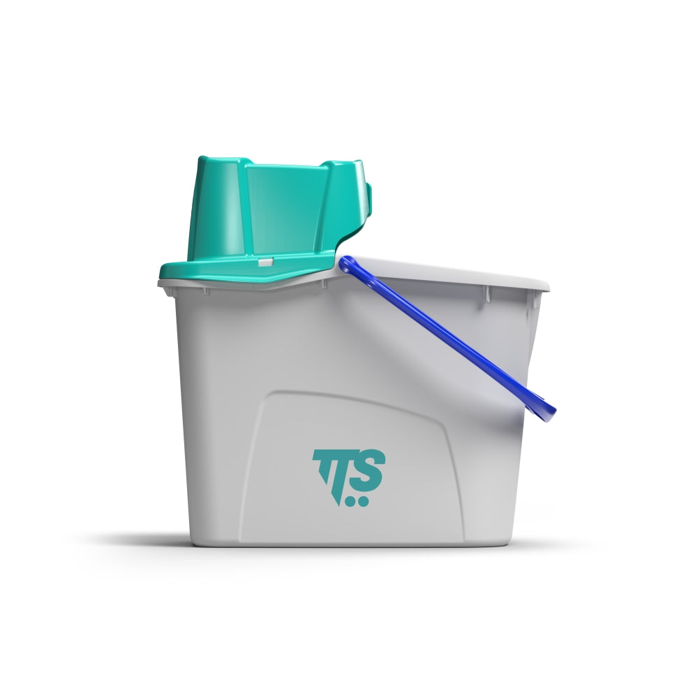 TTS Uni Junior Kit BLUE C/W Frame - Microfibre Pad - 14 Litre Bucket and wringer 00005075BK01