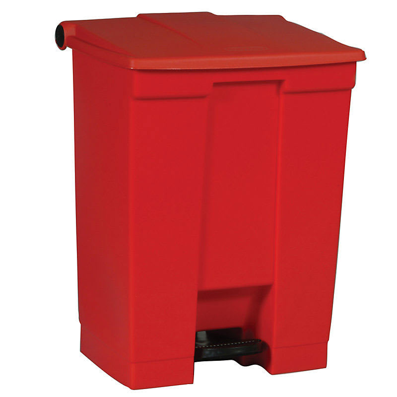 Front Step‑On Resin Pedal 68L Red - FG614500RED - CB174R | Hands‑Free Commercial Waste Bin