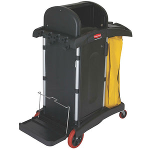 Rubbermaid HYGEN High Security Janitor Cart - FG9T7500BLA | Secure, Enclosed Commercial Cleaning Cart