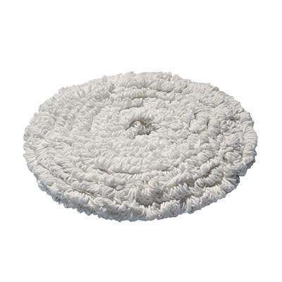 17" Carpet Cleaning Bonnet Mop - HA100, round white cleaning pad for floor care.