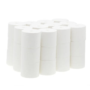 Scott Essential Coreless Toilet Tissue – stack of 36 high-capacity rolls.
