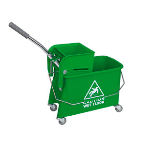 Speedy Flat Mop Bucket & Wringer Green HB040-G 101248 G | Durable Cleaning Solution