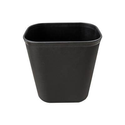 Black Rectangular Waste Basket 12L - 101747 CB081 | Compact Office & Workspace Bin