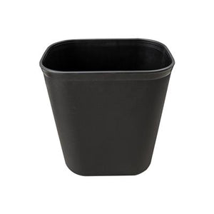 Black Rectangular Waste Basket 12L - 101747 CB081 | Compact Office & Workspace Bin