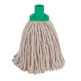 PY 16 Plastic Socket Mop Head 300g Green - HA051‑16‑G 101876 | Absorbent Colour‑Coded Mop