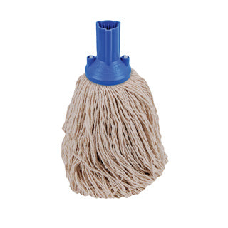 Exel Twine Mop Head 250g Blue - 102257 - HA021‑B | Durable Colour‑Coded Socket Mop