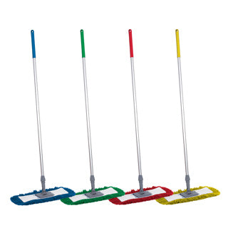 24" Dust Sweeper Complete Yellow - 60cm 102317 - HE131‑Y | Dust‑Control Floor Sweeper