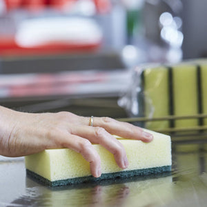 Sponge Scourer 14×4×9cm - 102418 | Heavy‑Duty Cleaning Sponge with Scouring Surface