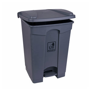 Pedal Bin Polypropylene 45L Grey - 103433 | Durable Hands‑Free Waste Bin
