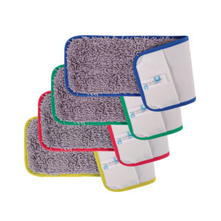 Nano‑Ag Blue Antibacterial Microfibre Flat Mop 40cm - Velcro | High‑Performance Hygiene Mop Pad