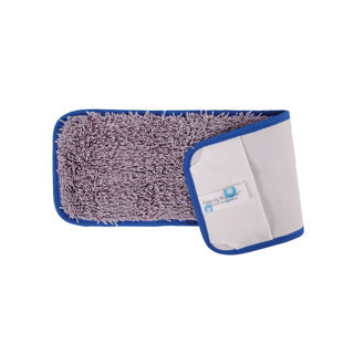 Nano‑Ag Blue Antibacterial Microfibre Flat Mop 40cm - Velcro | High‑Performance Hygiene Mop Pad