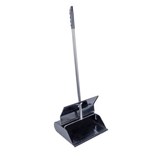 Lobby Dustpan Black Enamel – 104413 - 808BK | Durable Long‑Handled Dustpan for Commercial Cleaning