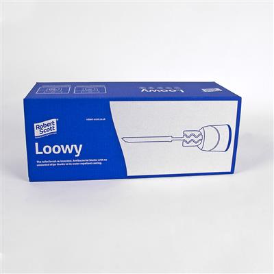 Loowy Toilet Brush & Holder Set Black - 104508 | Recycled Plastic, Hygienic Bathroom Brush