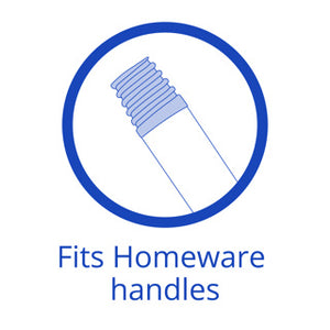 12" Soft Plastic Broomhead Blue - 104956 | Fits Handle Rob017 | Floor Sweeping Tool