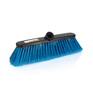 12" Soft Plastic Broomhead Blue - 104956 | Fits Handle Rob017 | Floor Sweeping Tool