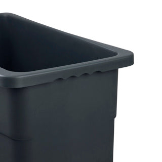 Wall Hugger Bin Base 90L Dark Grey - 105160 | Slim, Space‑Saving Waste Container