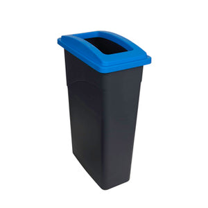 Recycling Wall Hugger Bin 90L & Lid Blue - 105210 | Slim Space‑Saving Recycling Bin