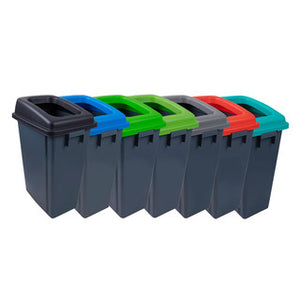 Eco Recycling Buddy Bin 60L & Lid Black - 105211 | Durable Recycling & Waste Bin