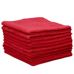 Microfibre Cloth – HD General Purpose Red 40x40cm | Reusable Cleaning Cloth